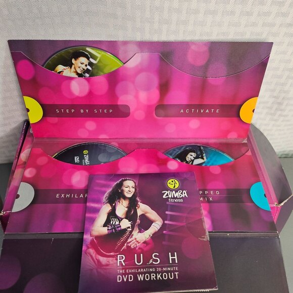 Zumba Fitness Exhilarate DVD Set With Weights & Program Guide - Picture 3 of 3